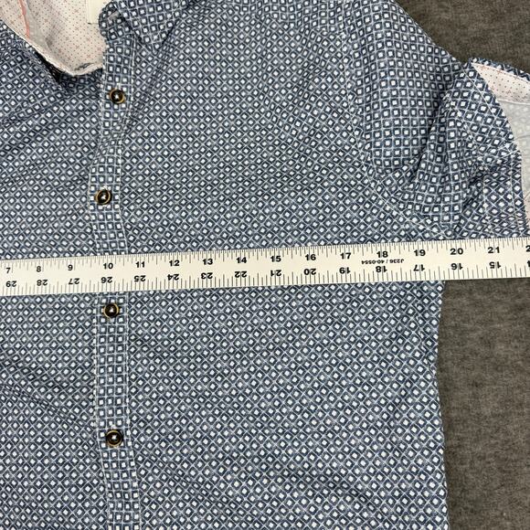 JB Holt Men's Performance Stretch Short Sleeve Shirt Small Tailored Fit Blue - Picture 7 of 10